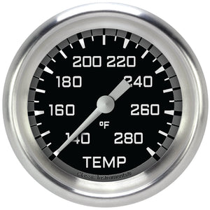 Classic Instruments AX326GAPF Autocross Gray - Water Temp Gauge Full Sweep 2-5/8"