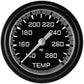 Classic Instruments AX326GBLF Autocross Gray - Water Temp Gauge Full Sweep 2-5/8"