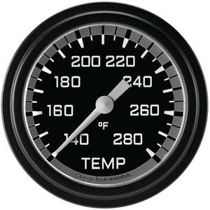 Classic Instruments AX326GBLF Autocross Gray - Water Temp Gauge Full Sweep 2-5/8"