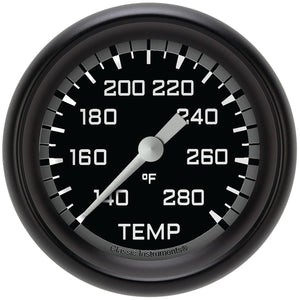 Classic Instruments AX326GBPF Autocross Gray - Water Temp Gauge Full Sweep 2-5/8"