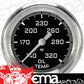 Classic Instruments AX328GAPF Autocross Gray 2 5/8" Oil Temperature Gauge