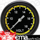 Classic Instruments AX330YBPF Autocross Yellow 2 5/8" Voltage Gauge