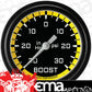 Classic Instruments AX341YBLF Autocross Yellow 2 5/8" Boost/Vac Gauge