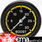 Classic Instruments AX342YBPF Autocross Yellow 2 5/8" Boost Gauge, 30 psi