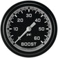 Classic Instruments AX343GBLF Autocross Gray 2 5/8" Boost Gauge, 60 psi