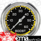 Classic Instruments AX343YAPF Autocross Yellow 2 5/8" Boost Gauge, 60 psi