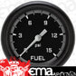 Classic Instruments AX345GBPF Autocross Gray 2 5/8" Fuel Pressure Gauge, 15 ps