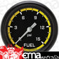 Classic Instruments AX345YBPF Autocross Yellow 2 5/8" Fuel Pressure Gauge, 15