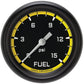 Classic Instruments AX345YBPF Autocross Yellow 2 5/8" Fuel Pressure Gauge, 15