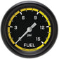 Classic Instruments AX345YBPF Autocross Yellow 2 5/8" Fuel Pressure Gauge, 15