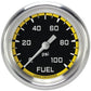 Classic Instruments AX346YAPF Autocross Yellow 2 5/8" Fuel Pressure Gauge, 100
