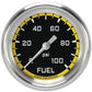 Classic Instruments AX346YAPF Autocross Yellow 2 5/8" Fuel Pressure Gauge, 100
