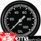 Classic Instruments AX381GBLF Autocross Gray 2 5/8" Oil Pressure Gauge