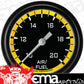 Classic Instruments AX394YBLF Autocross Yellow 2 5/8" Air Fuel Ratio Gauge