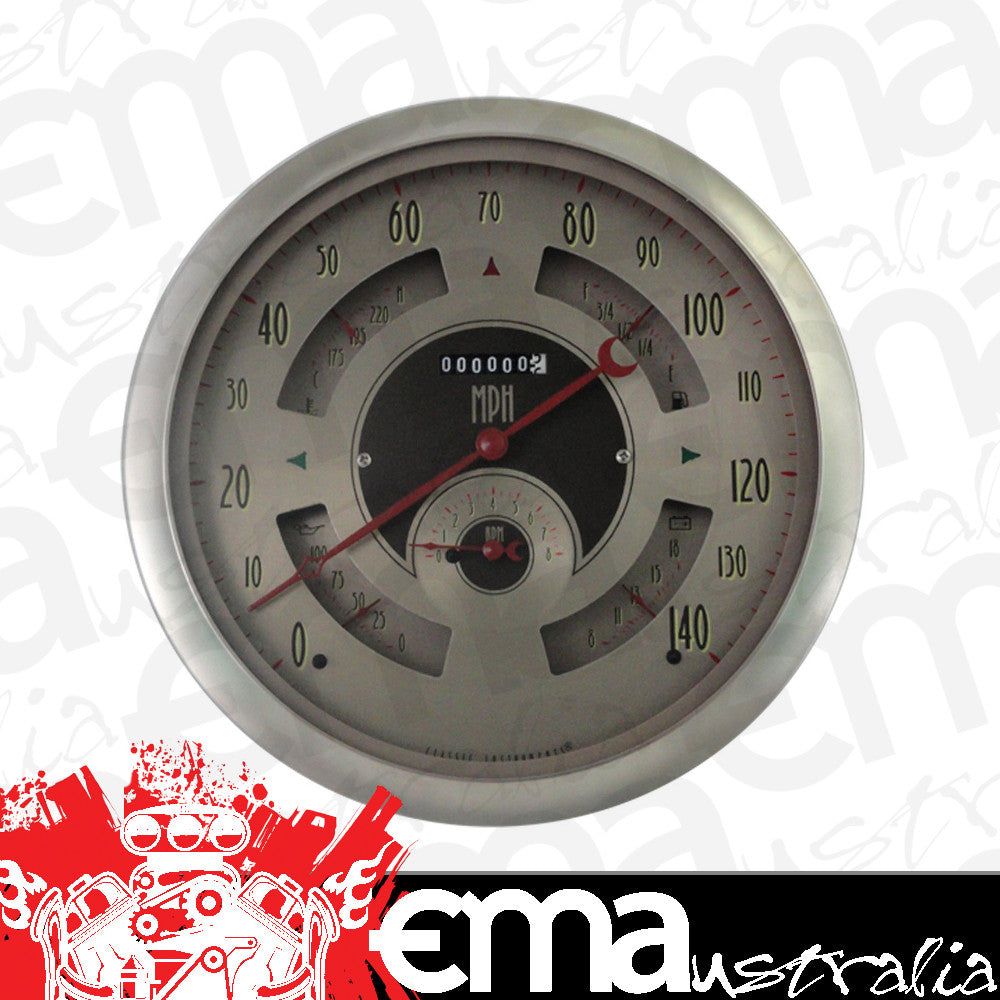 Classic Instruments BOGAN Big Ol' Gauge 7 5/8" Speedo, Tach, Fuel 240