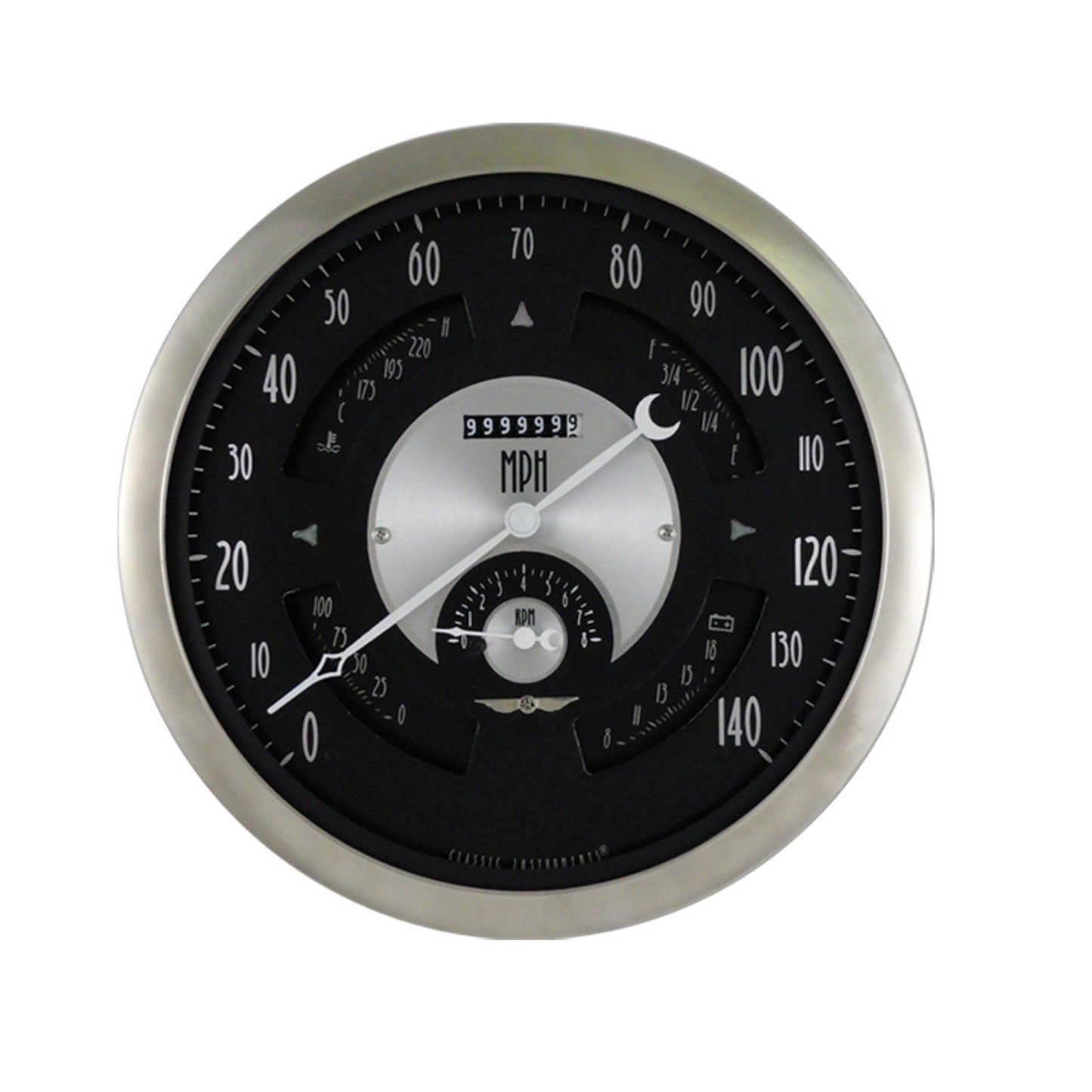 Classic Instruments BOGAT Big Ol' Gauge 7 5/8" Speedo, Tach, Fuel 240