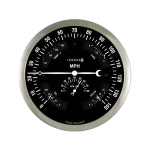 Classic Instruments BOGHR Big Ol' Gauge 7 5/8" Speedo, Tach, Fuel 240
