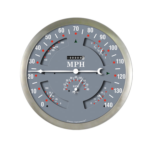 Classic Instruments BOGSG Big Ol' Gauge 7 5/8" Speedo, Tach, Fuel 240