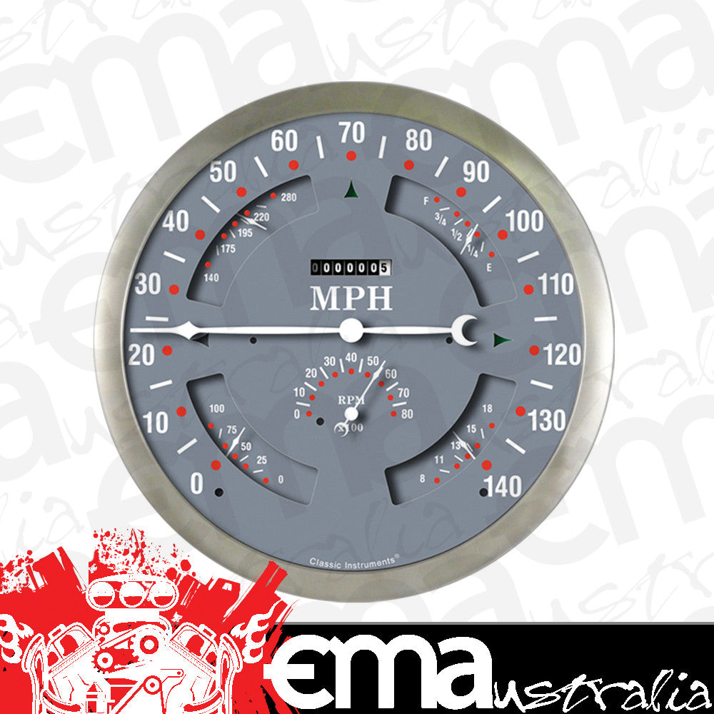 Classic Instruments BOGSG Big Ol' Gauge 7 5/8" Speedo, Tach, Fuel 240