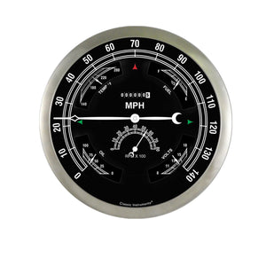 Classic Instruments BOGTR Big Ol' Gauge 7 5/8" Speedo, Tach, Fuel 240