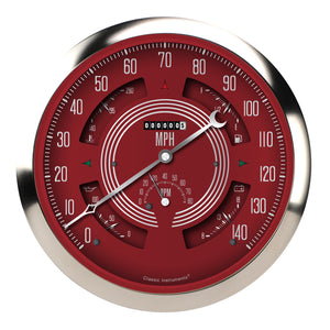 Classic Instruments BOGV8RS Big Ol' Gauge 7 5/8" Speedo, Tach, Fuel 240