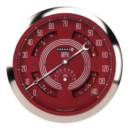 Classic Instruments BOGV8RS Big Ol' Gauge 7 5/8" Speedo, Tach, Fuel 240