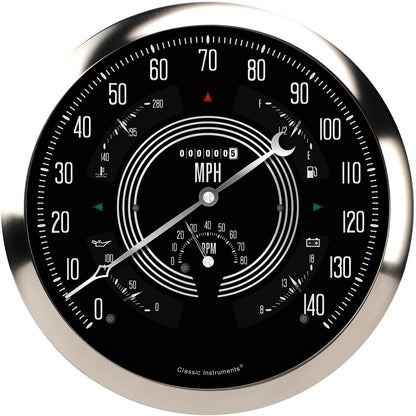 Classic Instruments BOGV8SR Big Ol' Gauge 7 5/8" Speedo, Tach, Fuel 240