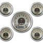 Classic Instruments CIAN00SHC American Nickel - 5 Gauge Set 3-3/8" Speedo, 2-1/18" Fuel, Oil, Temp, Volts