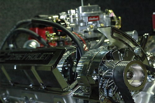 Engine Master Australia Chev383EdelbrockHeads Chev383Edelbrockheads EMA - Chevy 383 Vortec Complete Edelbrock Heads Silver/Black