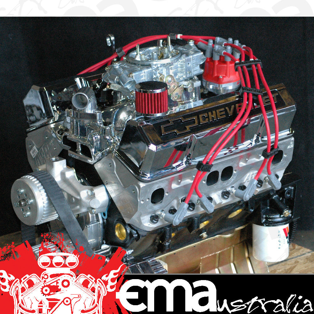 Engine Master Australia Chev434Stroker Chev434Stroker EMA Engines - Chev SB 434 Stroker Dart SHP Block Afr Alloy Heads 580HP/550 Ft/Lbs Long Engine