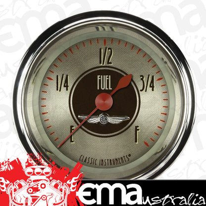 Classic Instruments CIAN109SHC American Nickel - Programmable Fuel Gauge 2-1/8"