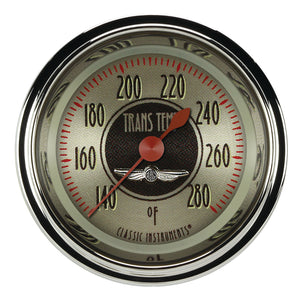 Classic Instruments CIAN127SHC American Nickel - Transmission Temp Gauge Full Sweep 2-1/8"