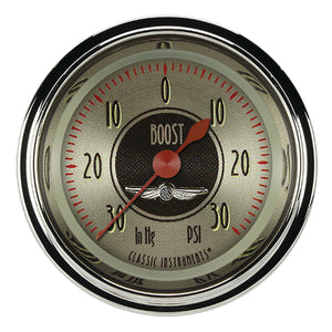 Classic Instruments CIAN141SHC American Nickel 2-1/8" Boost/Vacuum Gauge