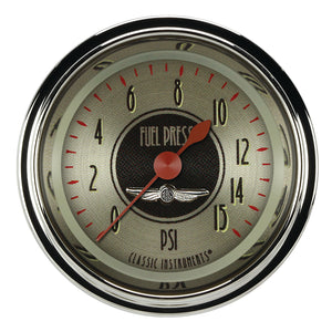 Classic Instruments CIAN145SHC American Nickel 2-1/8" Fuel Pressure Gauge