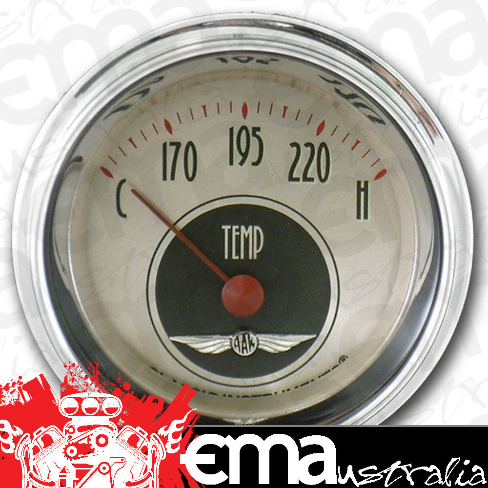 Classic Instruments CIAN26SHC American Nickel - Water Temp Gauge 2-1/6"