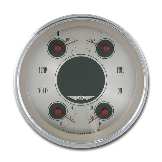Classic Instruments CIAN31SLC American Nickel - Quad Gauge 4-5/8" (Fuel 0-30 OHM)