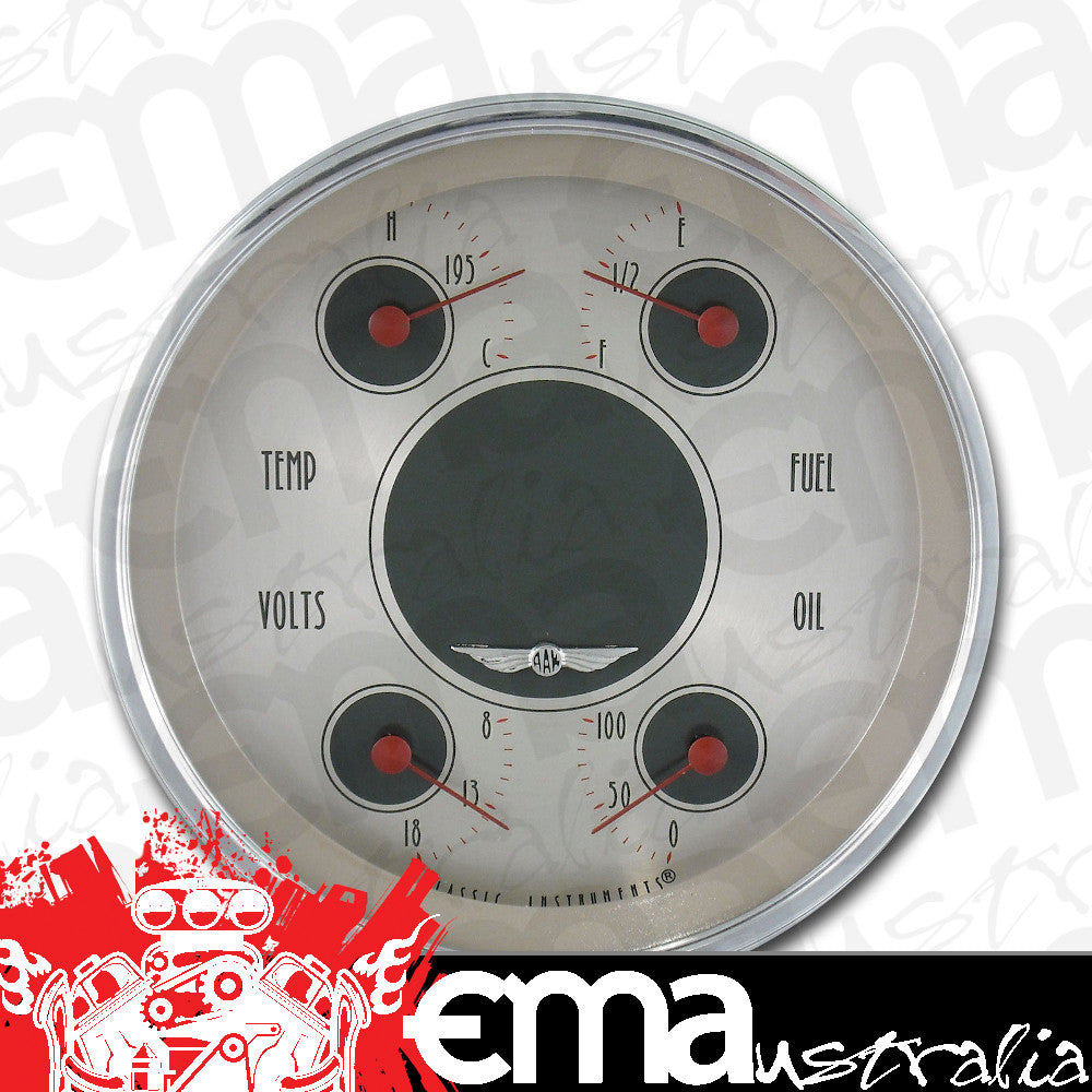 Classic Instruments CIAN31SLC American Nickel - Quad Gauge 4-5/8" (Fuel 0-30 OHM)