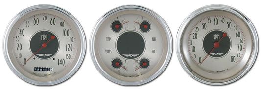 Classic Instruments CIAN53SLC American Nickel Speedo & Tach & Quad Gauges