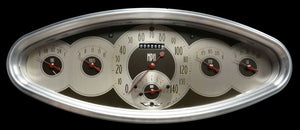 Classic Instruments CIAN6400PB American Nickel - 6 Gauge Oval Cluster
