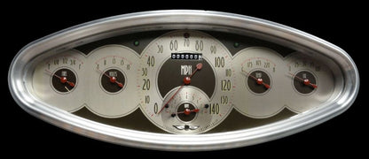 Classic Instruments CIAN6400PB American Nickel - 6 Gauge Oval Cluster