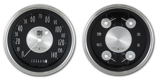Classic Instruments CIAT52SLC American Tradition 4 - 5/8" Speedo & Quad Kit