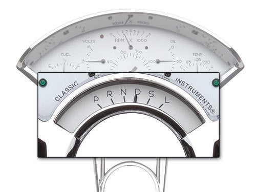 Bellara 55 - 56 Chevy Overdrive Gear Indicator Gauge Insert Kit White Suit CIBE01WW Dash Package CIBE06W