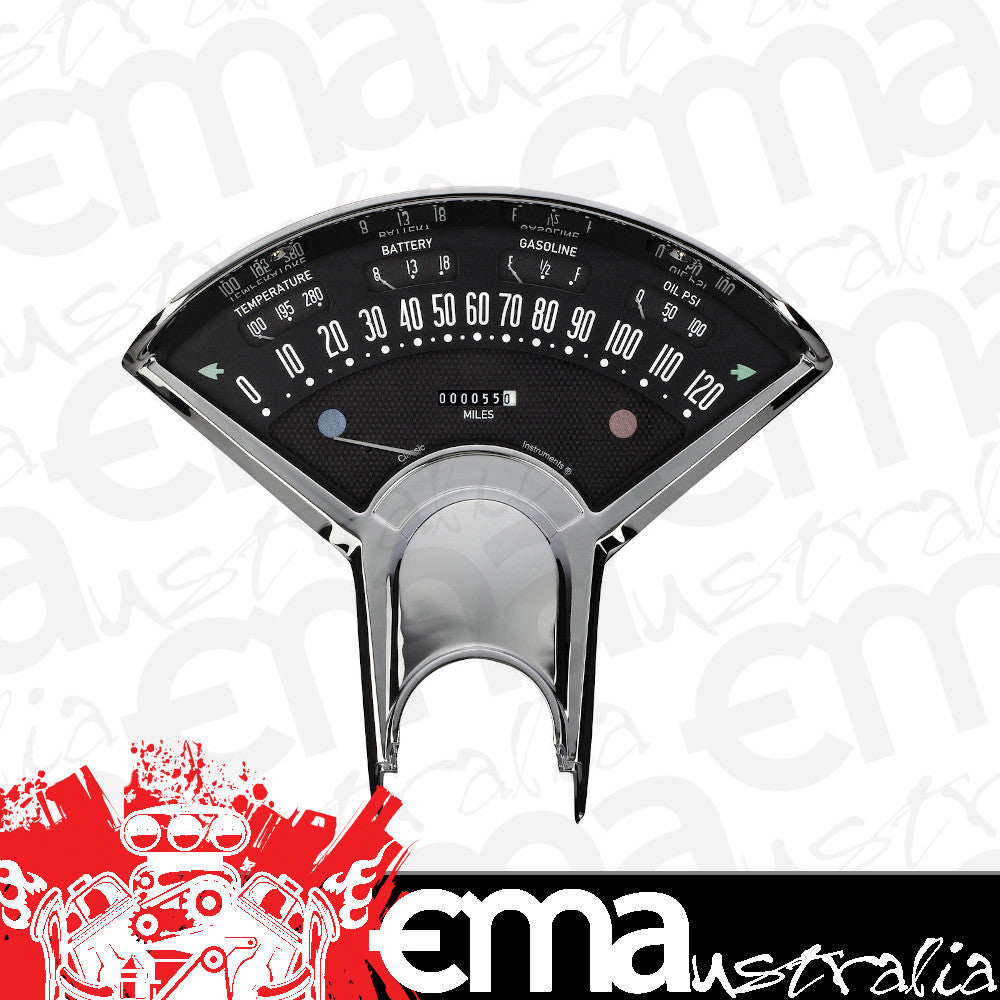 Classic Instruments CIBET00B Direct Fit Chev Bel Era III Black 1955 1956