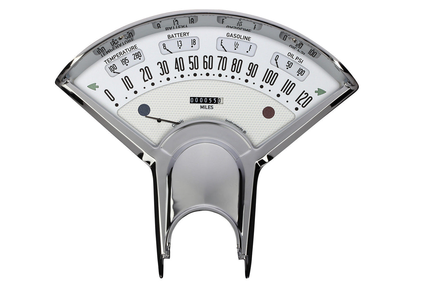 Classic Instruments CIBET00W Direct Fit Chev Bel Era III White 1955 1956