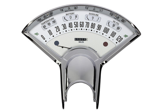 Classic Instruments CIBET00W Direct Fit Chev Bel Era III White 1955 1956