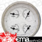 Classic Instruments | CICW76SLF | White - Quad Gauge 3-3/8" (240-33 OHM)