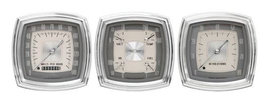 Classic Instruments CIES03 Esquire - 3 Gauge Set 4" Speedo & Tach & Quad Gauge
