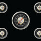Classic Instruments CIHH00SLC Hollywood Hot Rod - 5 Gauge Set 3-3/8" Speedo, 2-1/18" Fuel, Oil, Temp, Volts