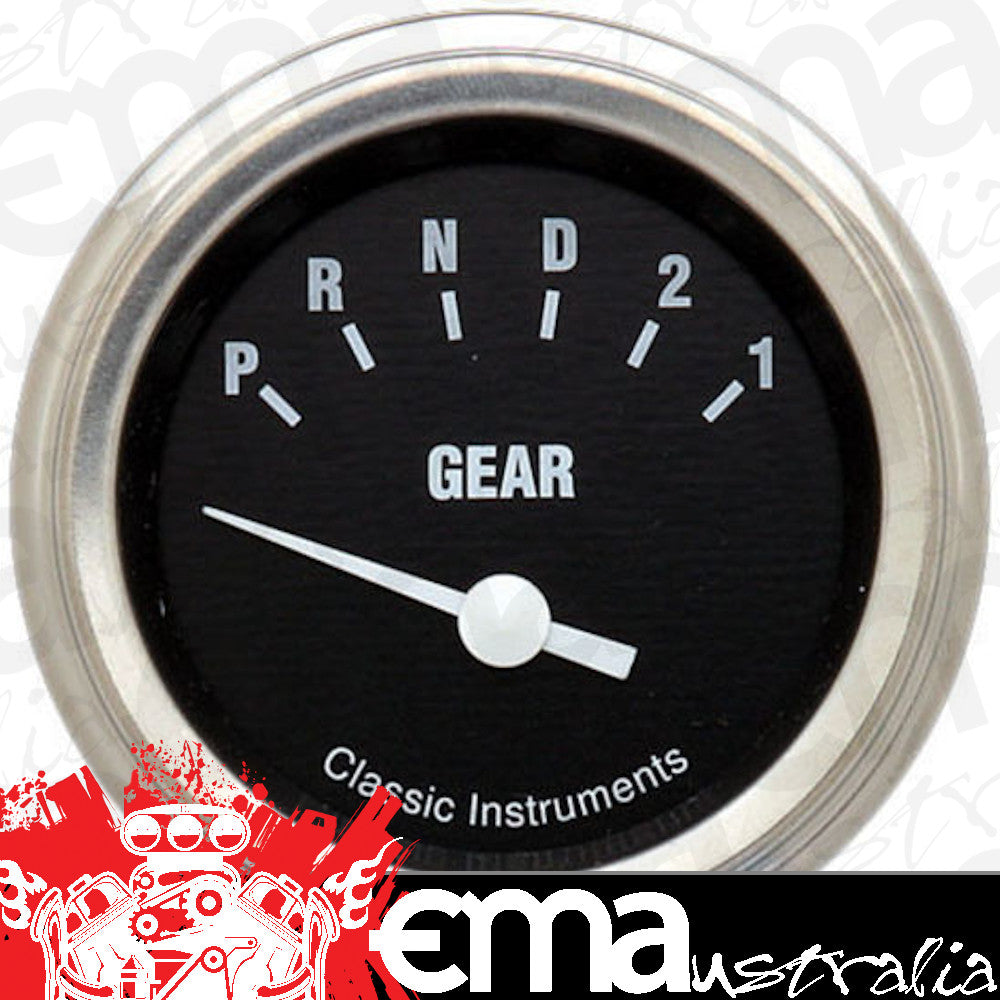 Classic Instruments CIHR07SLF Hot Rod - Gear Indicator Gauge no Overdrive 2-1/8"