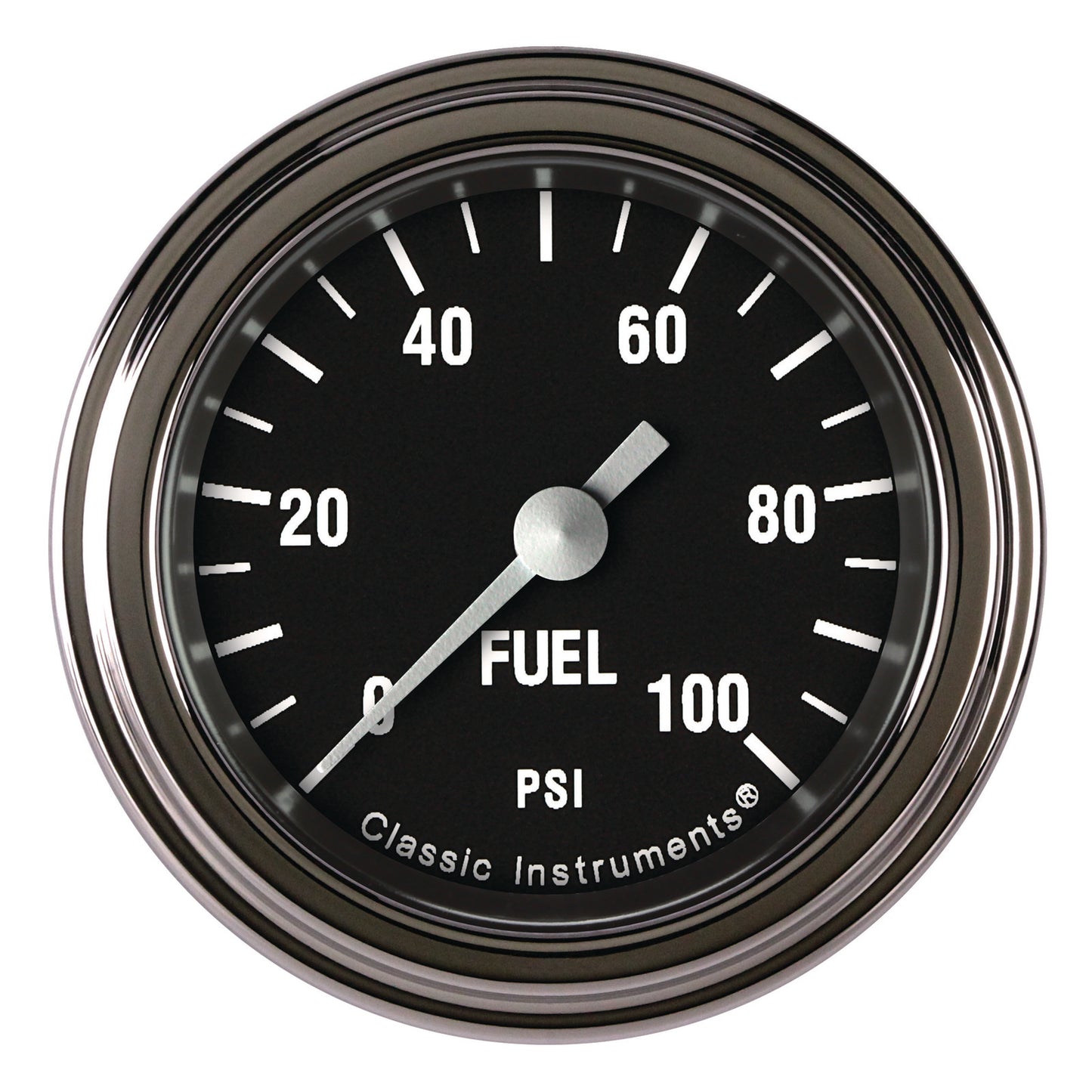 Classic Instruments CIHR146SLF Hot Rod 2-1/8" Fuel Pressure Gauge 100 psi